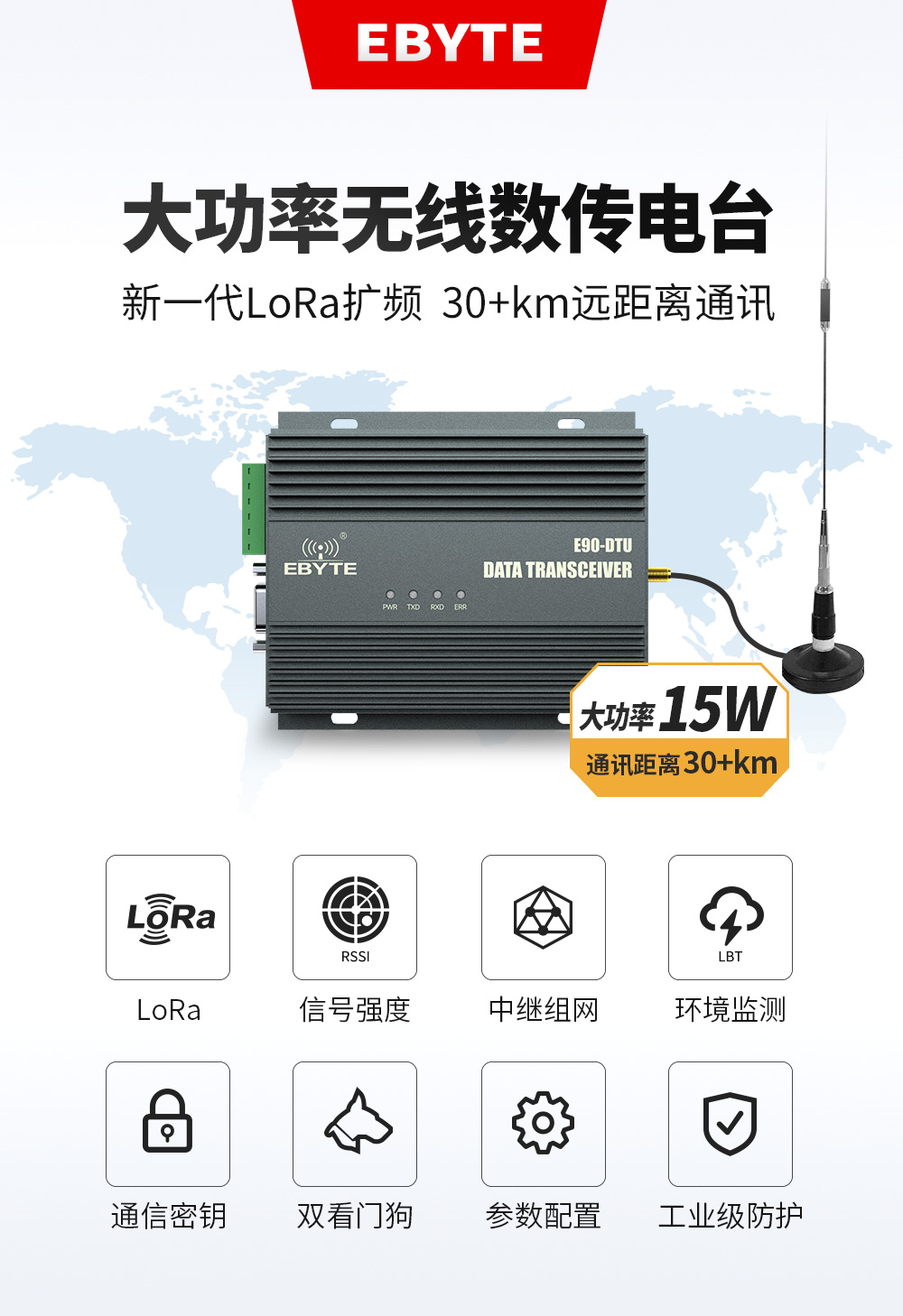 E90-DTU(230SL42)-大功率lora數(shù)傳電臺(tái) (1)