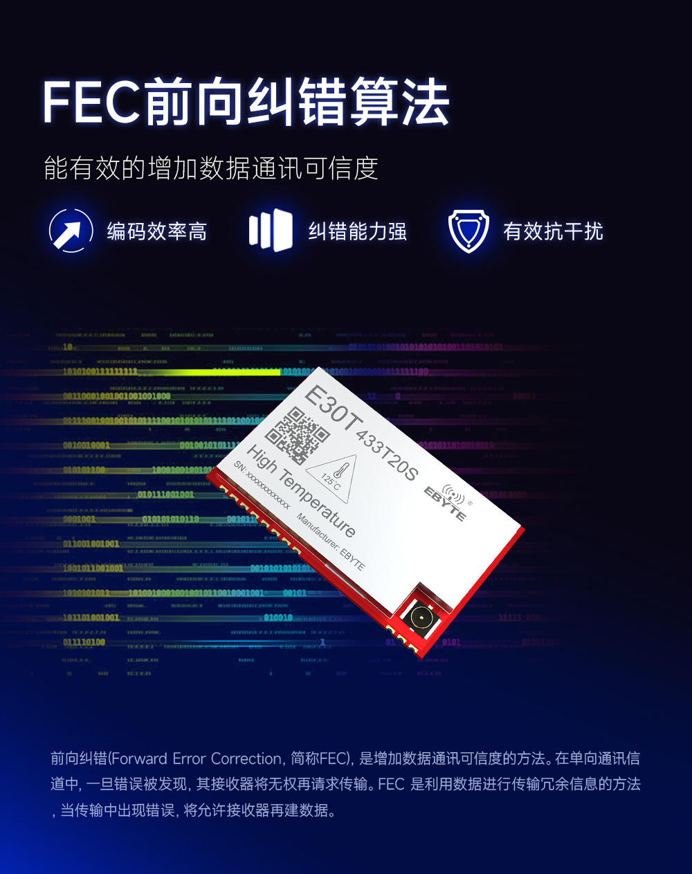 E30T-433T20S(125℃)耐高溫?zé)o線串口模塊詳情簡介 (4)