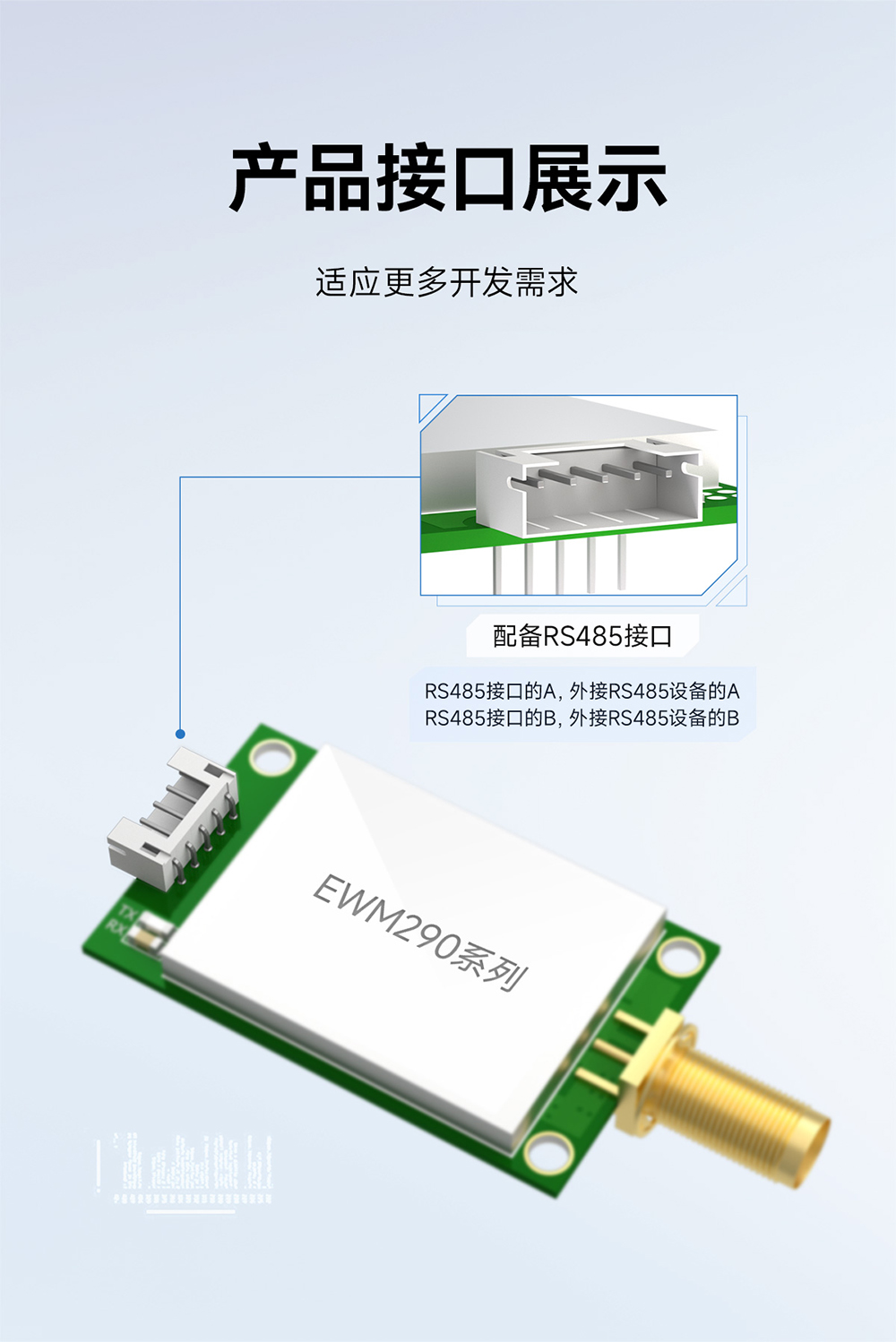 EWM290-400R30D 純國(guó)產(chǎn)磐啟微PAN3060芯片LORA模塊 (6)