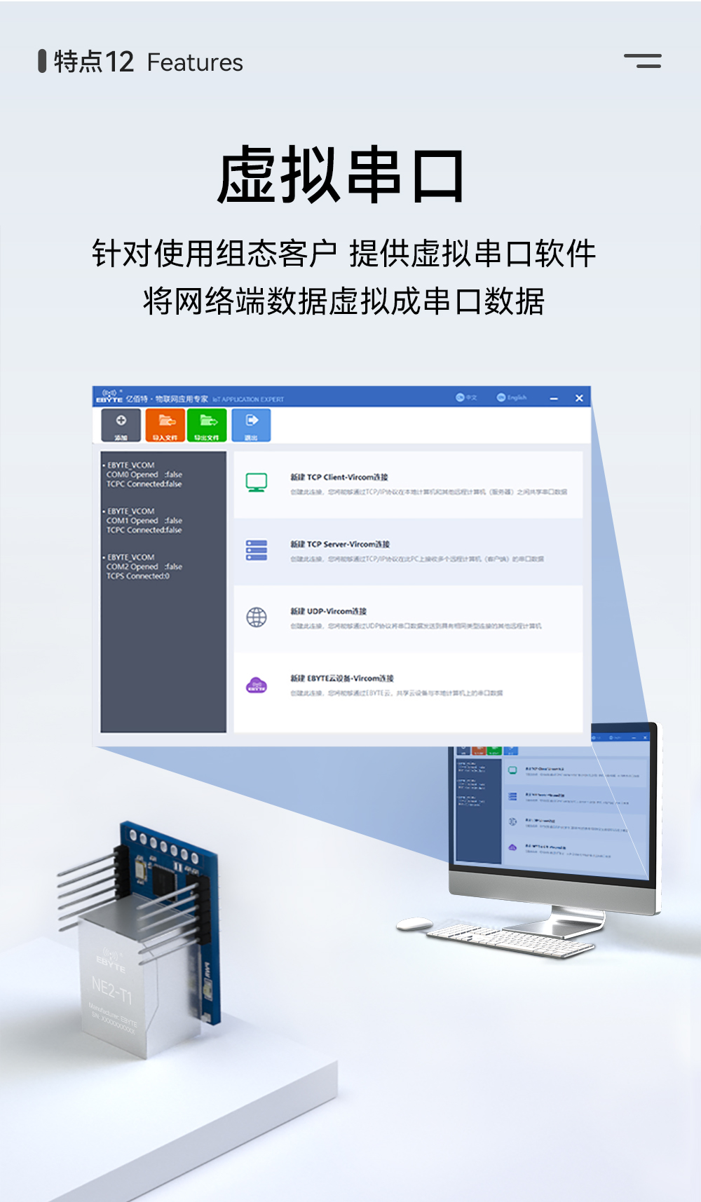 NE2-T1 串口轉以太網超級網口模組 (14)
