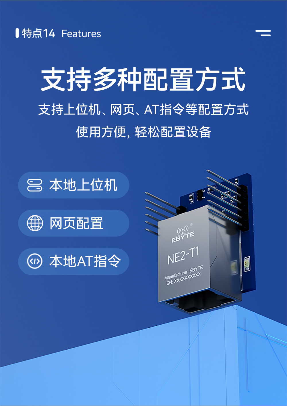 NE2-T1 串口轉以太網超級網口模組 (16)