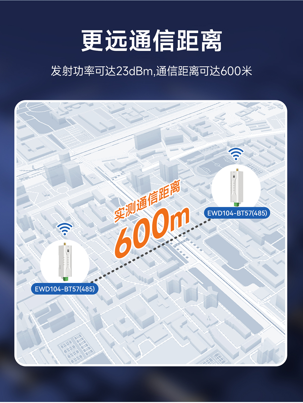 EWD104-BT57(490) RS485轉(zhuǎn)藍(lán)牙無(wú)線轉(zhuǎn)換器詳情